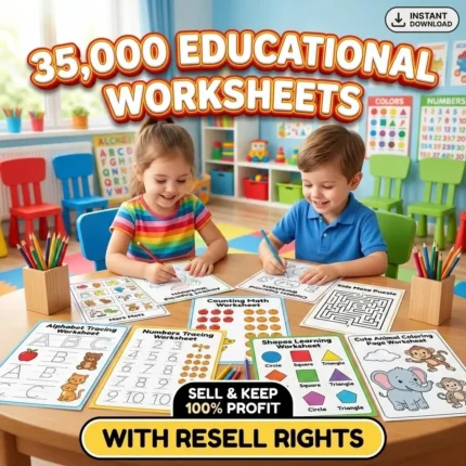 Done for You 35000+ Educational Resources Bundle with MRR/PLR