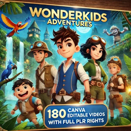 PLR - 180 Children's Animated Videos | Kids Video Stories - Unrestricted PLR To Use Or Resell | Master Resell rights, W/ Full Tutorials MRR